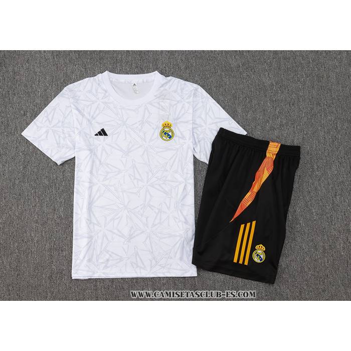 Chandal del Real Madrid 24-25 Manga Corta Blanco - Pantalon Corto